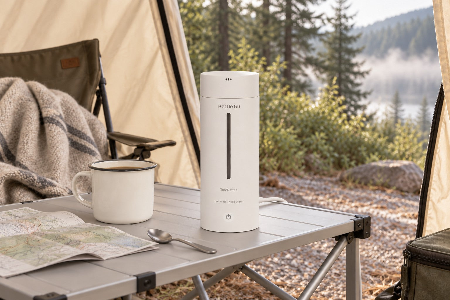 Kettle Ku at a sheltered powered campsite